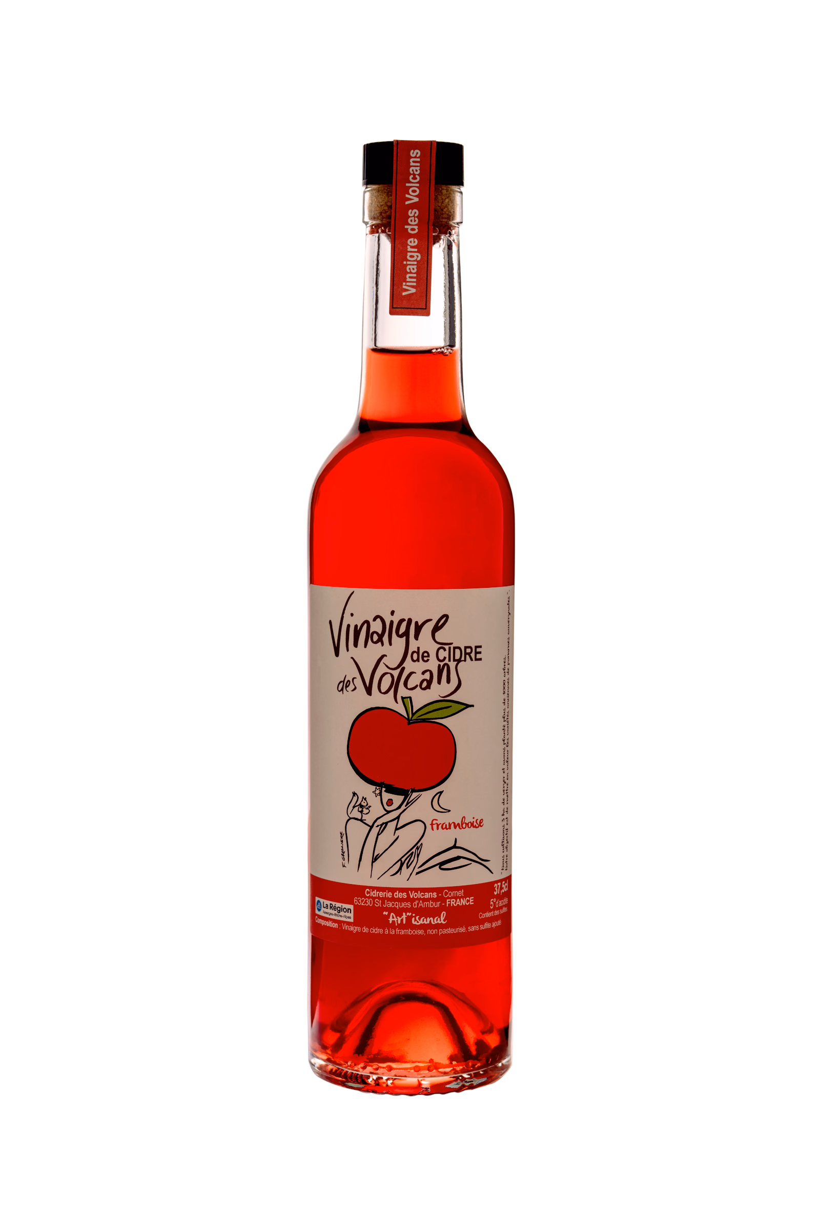 Vinaigre de cidre à la framboise